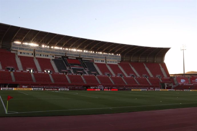 Archivo - Vista del estadio Son Moix. 