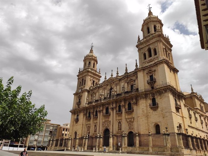 Vista de la Catedral y de la Plaza de Santa María