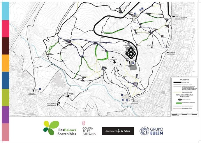 Obras del bosque de Bellver, en Palma.