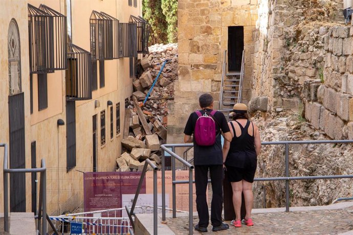 El PSOE achaca a la "dejadez" del Gobierno municipal el estado de la Cueva de Salamanca