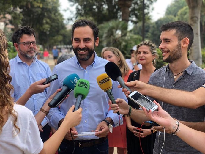 El secretario general del PSOE de Málaga, Daniel Pérez, en una imagen de archivo