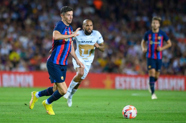 El blaugrana Robert Lewandowski