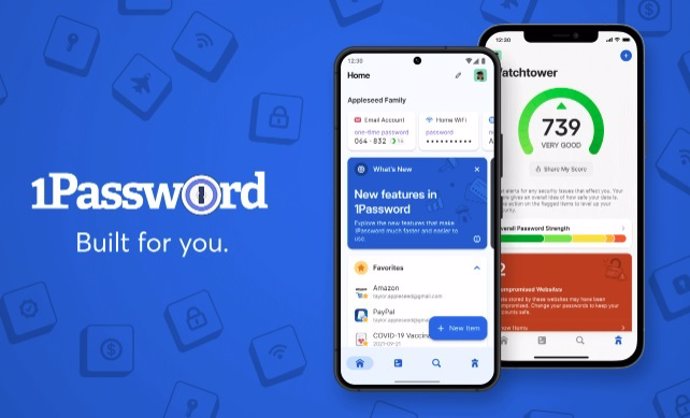 Imagen promocional de la llegada de 1Password 8 a iOS y Android.