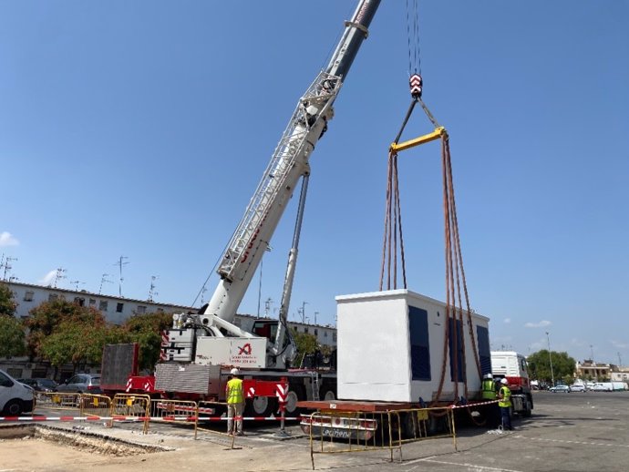 Caseta del nuevo centro de transformación de Torreblanca