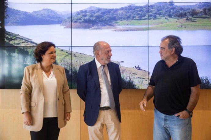 Villalobos en la reunión sobre las obras de emergencia por la sequía