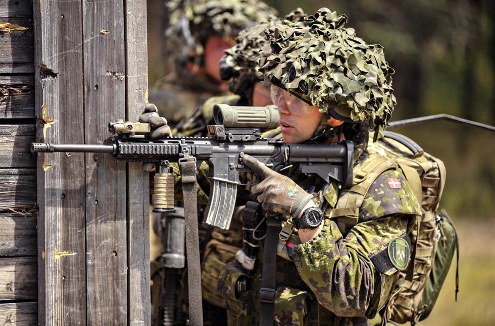 Soldados el Ejército de Dinamarca
