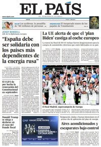 Las portadas de los periódicos del jueves 11 de agosto