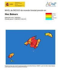 Mallorca estará en alerta naranja este sábado por temperaturas de hasta 40 grados