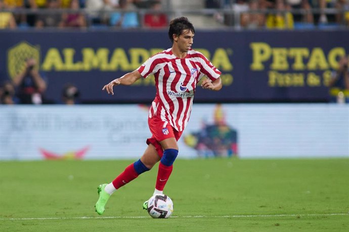 El delantero portugués Joao Felix durante un partido con el Atlético de Madrid