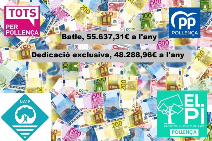 Cartel Unidas Podemos Pollena.