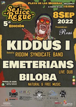 Cartel anunciador del festival Se dice 'Regue' que se celebra en septiembre en Valladolid.