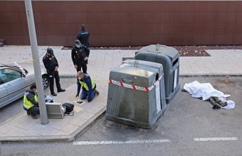 Hombre abatido en la calle Benimament en Villaverd