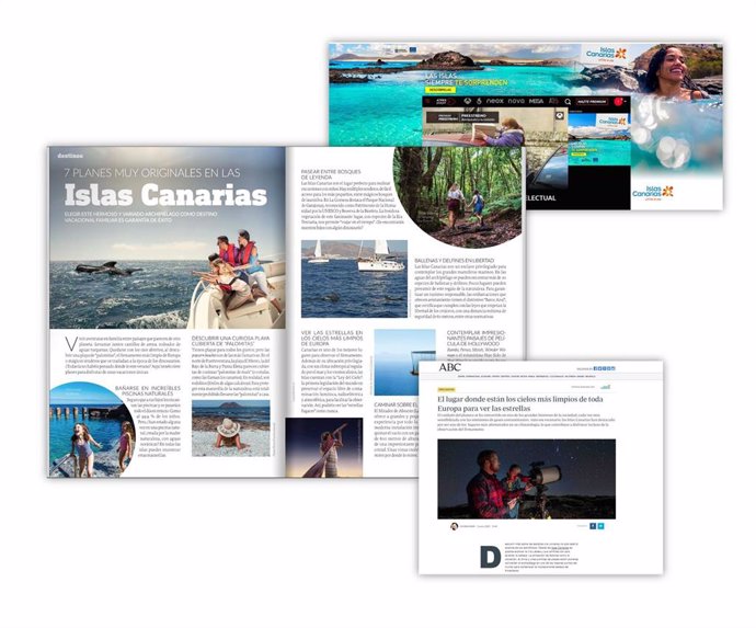 Campaña promocional de la Consejería canaria de Turismo