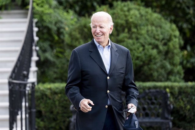07 August 2022, US, Washington: US President Joe Biden leaves the White House to go to Rehoboth Beach, Delaware. Photo: Michael Brochstein/ZUMA Press Wire/dpa