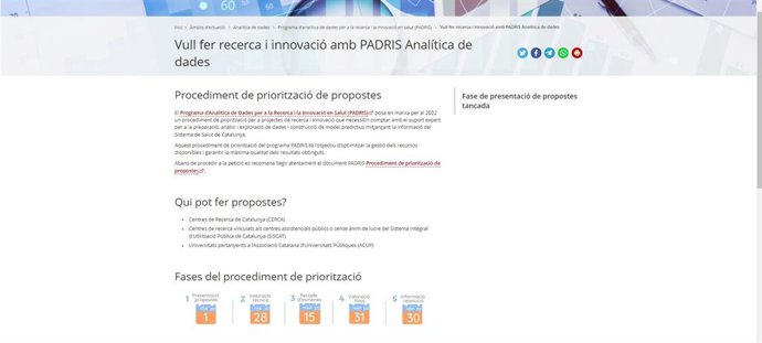 Salut selecciona en un programa projectes d'analítica de dades sobre migranya i cardiopaties