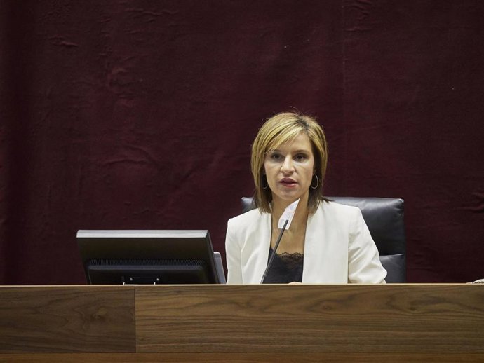 Archivo - La portavoz de Igualdad del PSN, Nuria Medina.