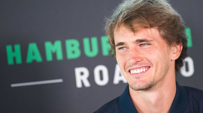 El tenista alemán Alexander Zverev, durante una rueda de prensa en Hamburgo (Alemania).