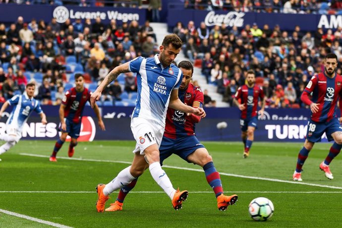 Archivo - El jugador brasileño Leo Baptistao 