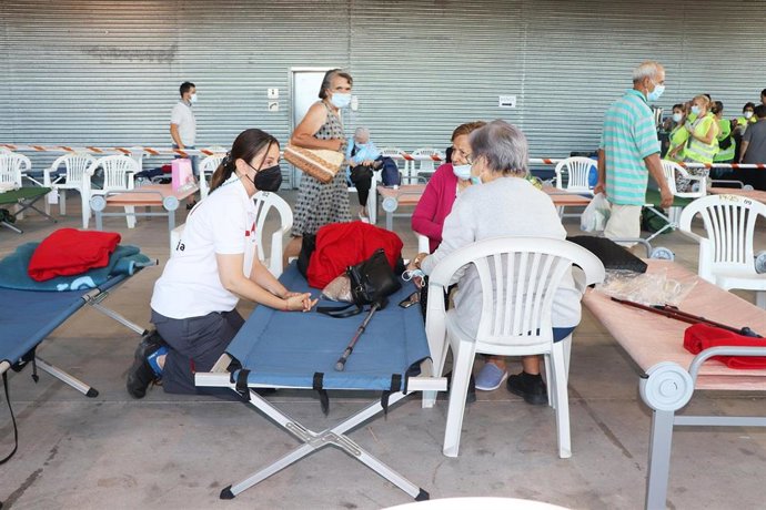 Atención de los equipos de respuesta básica en emergencias de Cruz Roja.