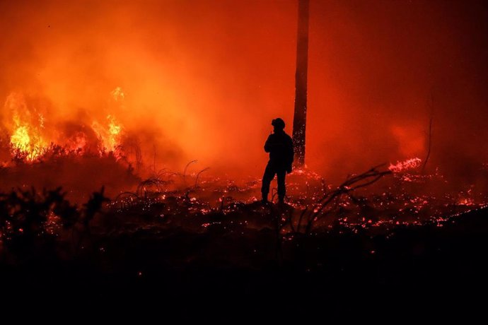 Imagen de archivo de los incendios en Francia.