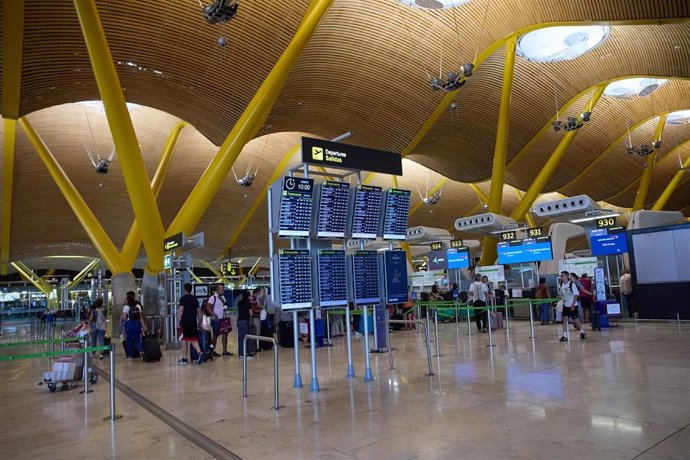 Interior del aeropuerto Adolfo Suárez Madrid-Barajas.