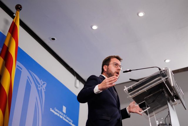 El president de la Generalitat Pere Aragonès