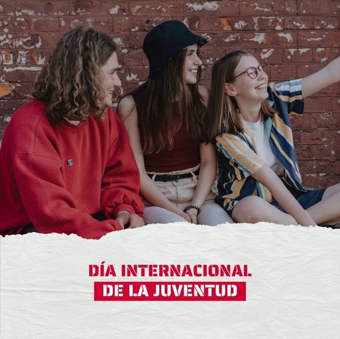 Cartel de UGT Andalucía del Día Internacional de la Juventud.