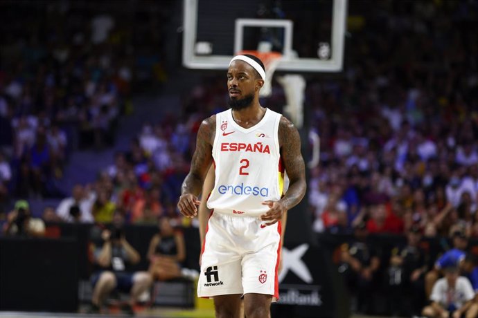 Lorenzo Brown, durante el partido de la selección española contra Grecia en el WiZink Center