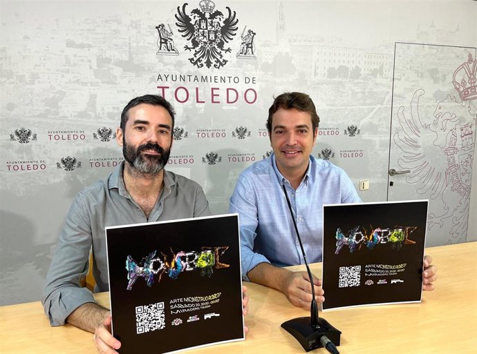 Presentación del festival de arte 'Monsbot' en Toledo.