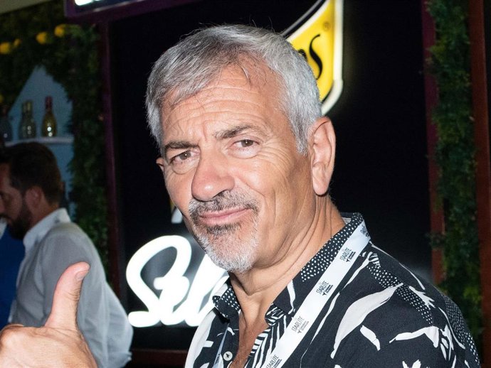 Carlos Sobera disfrutando del concierto de Hombres G en Starlite Catalana Occidente en Marbella (España).