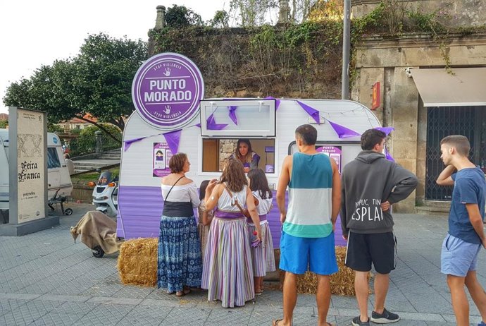 Archivo - Punto Lila o Punto Morado de la Feira Franca de Pontevedra.