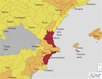 Aemet advierte de que este sábado al calor extremo se le pueden unir rachas muy fuertes de viento o reventones cálidos