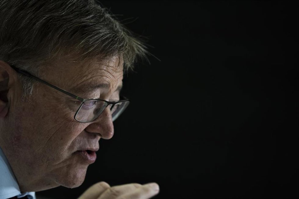 El 'president' de la Generalitat, Ximo Puig, durante una entrevista para Europa Press, en imagen de archivo