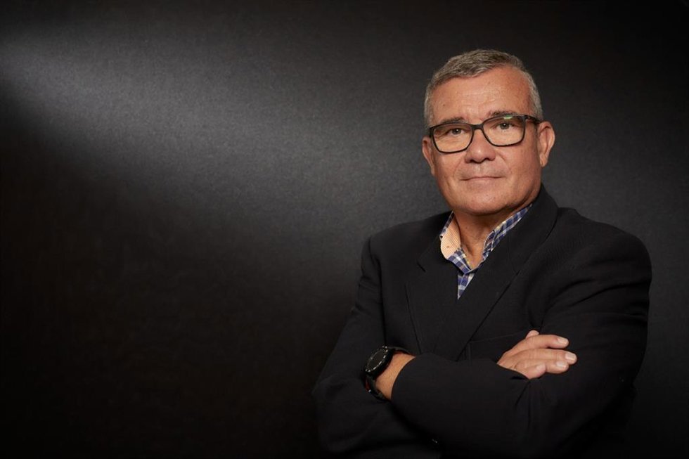 El presidente de la Federación de Municipios de Madrid, Guillermo Hita, en una entrevista con Europa Press.