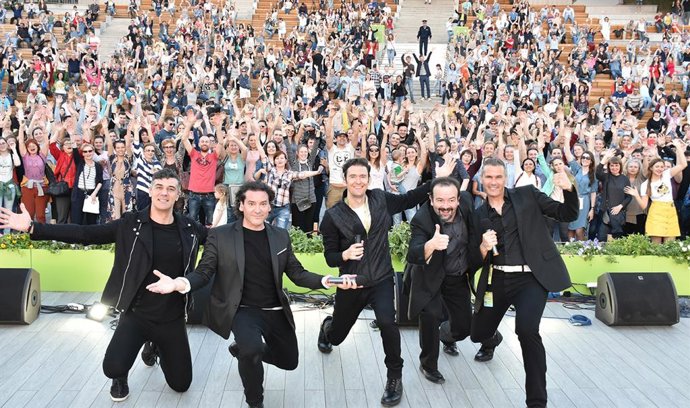 Archivo - El grupo B Vocal actuará este sábado, a las 22.00 horas, en el castillo de Sádaba. 