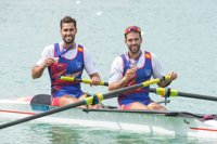 Jaime Canalejo y Javier García se cuelgan bronce en dos sin timonel y ofrecen la primera medalla a España
