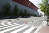 Un nuevo carril bici de 1,7 kilómetros mejora la movilidad en el entorno del Sadar y de la UPNA y UNED