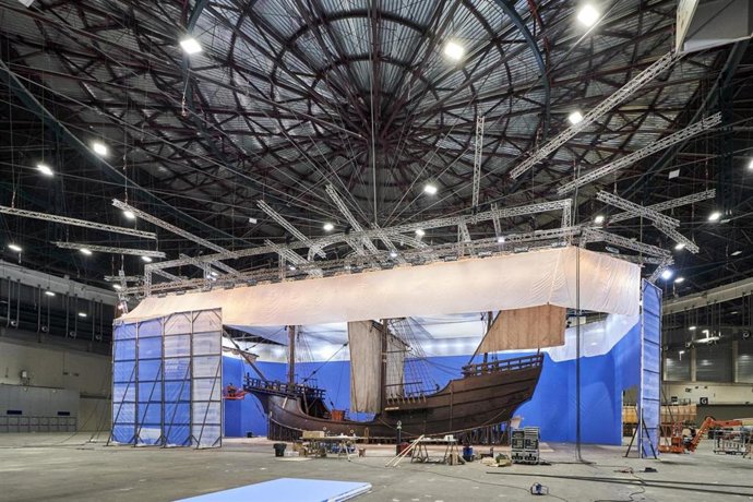 El Pabellón 12 del Recinto Ferial acogió el rodaje de la serie Sin Límites