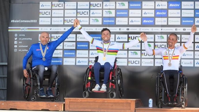 El handbiker Sergio Garrote logra un bronce en el Mundial de ciclismo adaptado