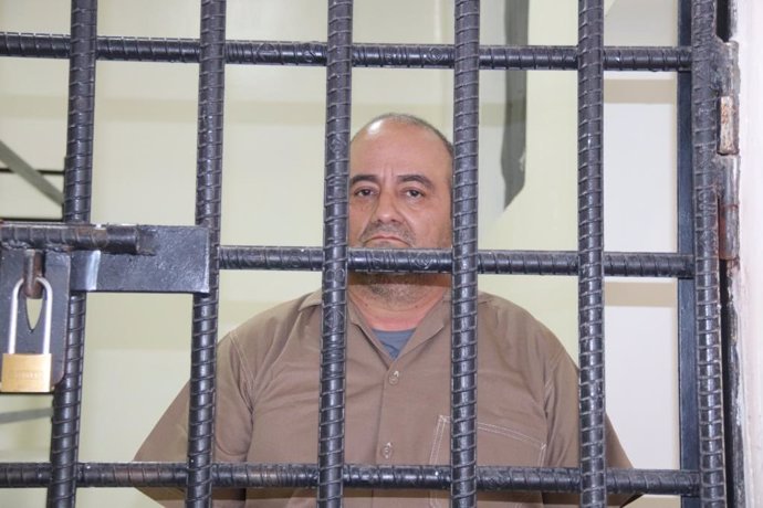 Archivo - El narcotraficante y líder del Clan del Golfo, alias 'Otoniel', en prisión