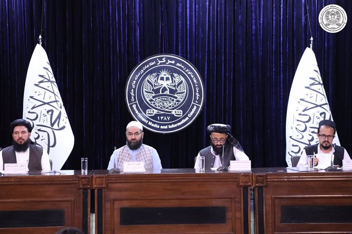 Roda de premsa del Ministeri d'Informació del Govern talib afgans