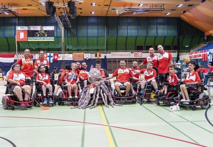 España, séptima en el Mundial de hockey en silla de ruedas eléctrica