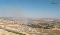 Controlado el incendio de Añover de Tajo, en el que quedan dos medios terrestres
