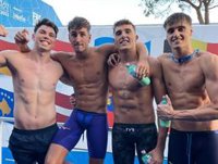 El 4x100 libre masculino, cuarto de Europa a golpe de récord de España