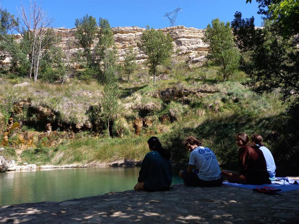 Manantial de Aguallueve, en Anento.