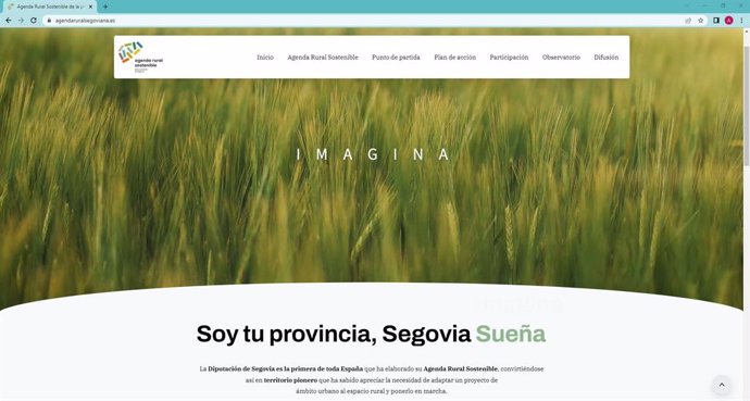 Pagina web de la Agenda Rural Sostenible