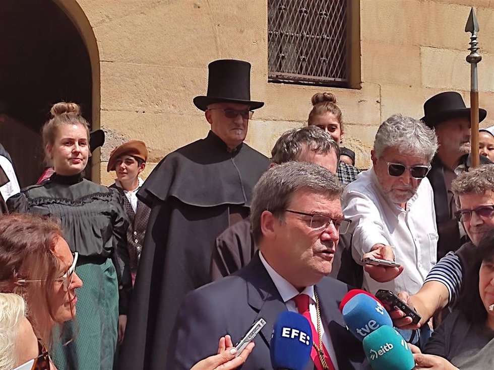 El alcalde de Bilbao, Juan Mari Aburto