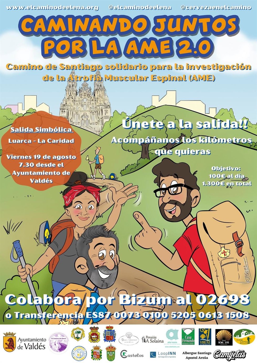 Cartel del Camino de Santiago solidario