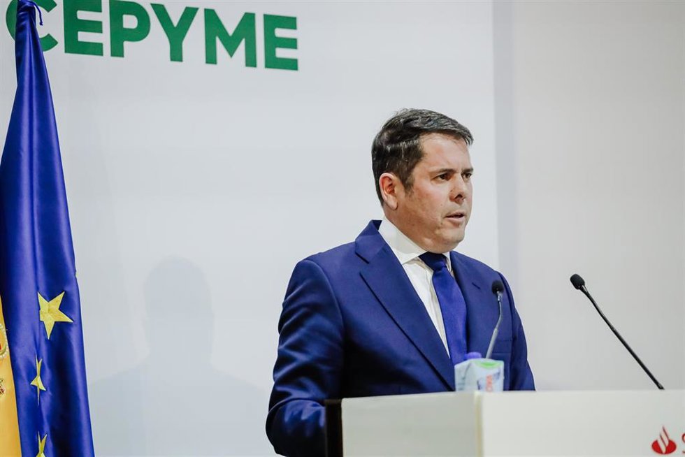 Archivo - El presidente de Cepyme y vicepresidente de la CEOE, Gerardo Cuerva