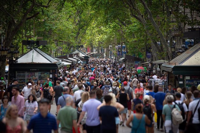 La Rambla de Barcelona, en agosto de 2022.